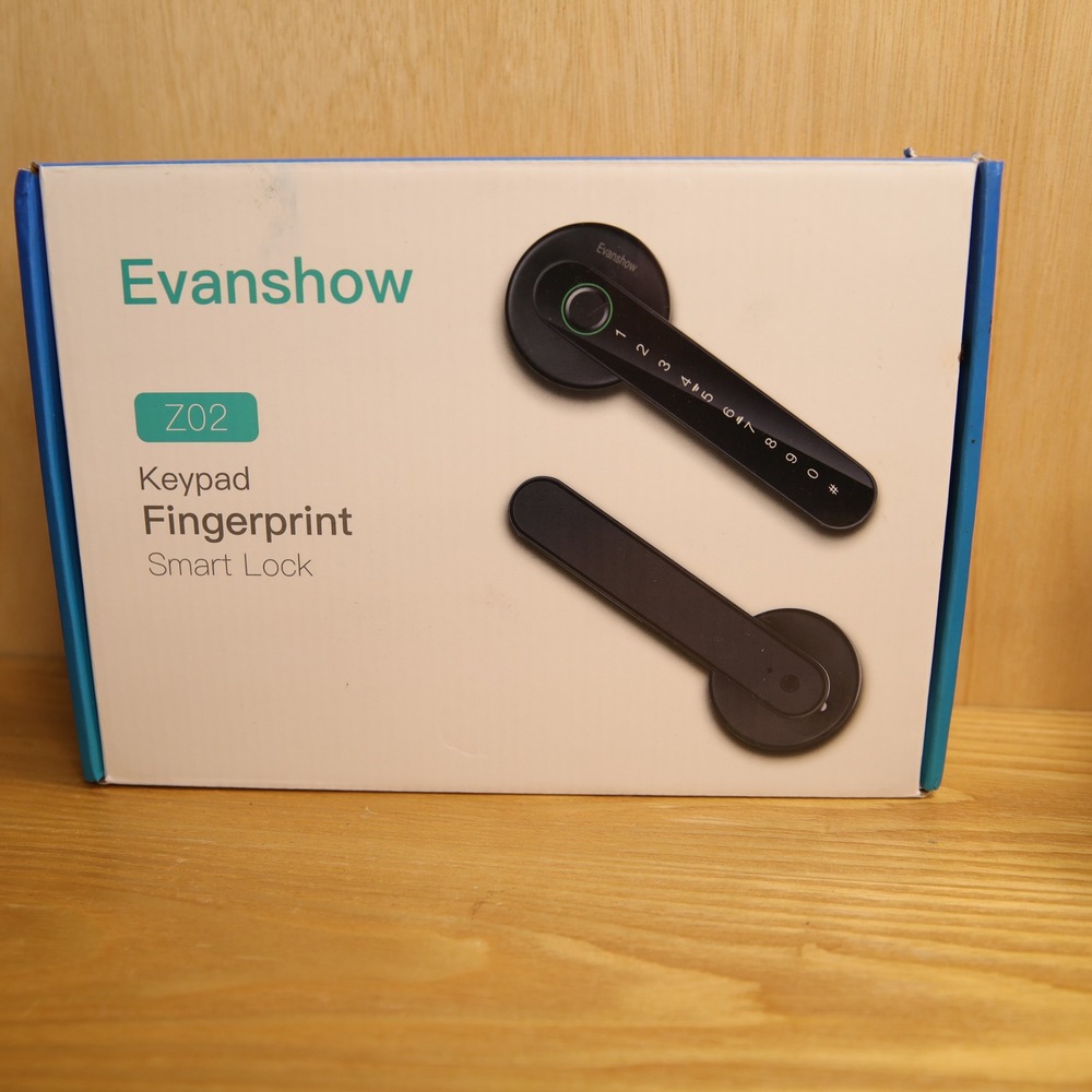 Evanshow Z02 Keypad Fingerprint Smart Lock Biometric Keyless Entry Door Handle
